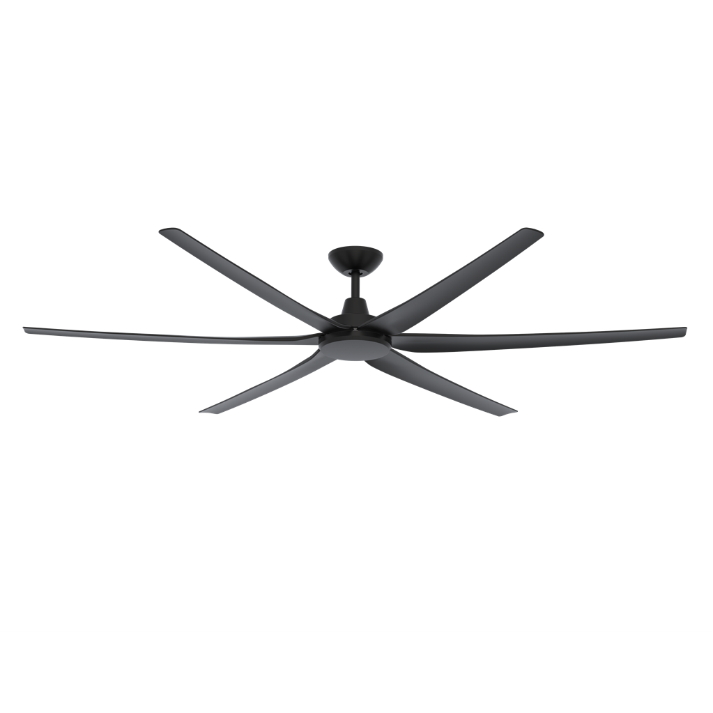 Buy DC Ceiling Fans Australia Glide DC Ceiling Fan 80" Black ABS Polymer Blades - 60157