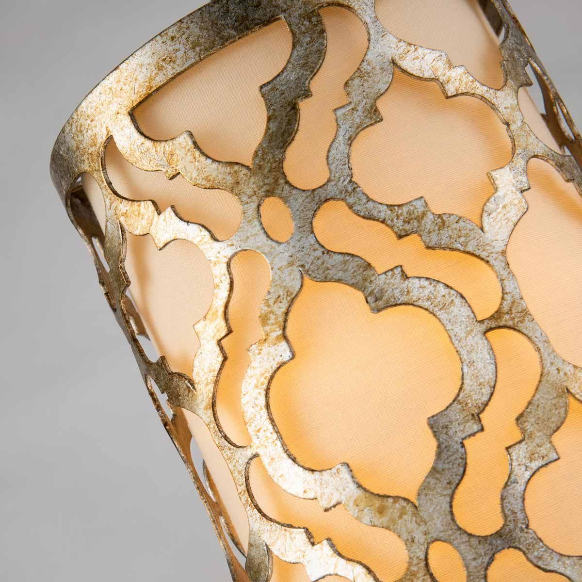 Arabella 1 Light Duo-Mount Pendant Distressed Gold, Ivory Shade - GN-ARABELLA-MP