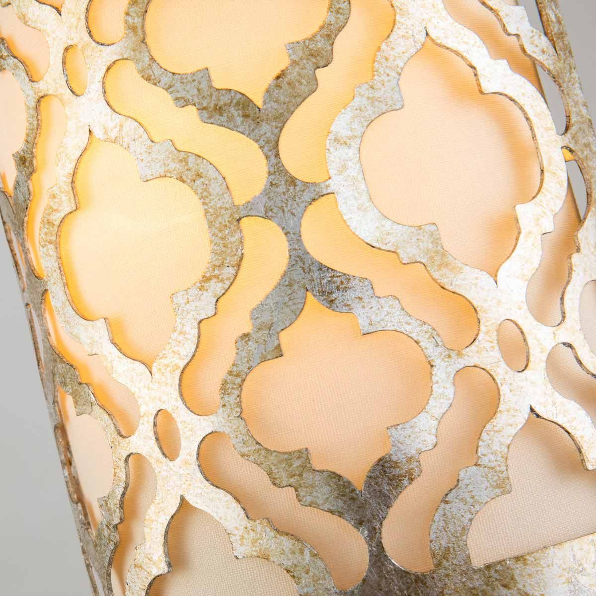 Arabella 1 Light Wall Light Distressed Gold & Ivory Shade - GN-ARABELLA1