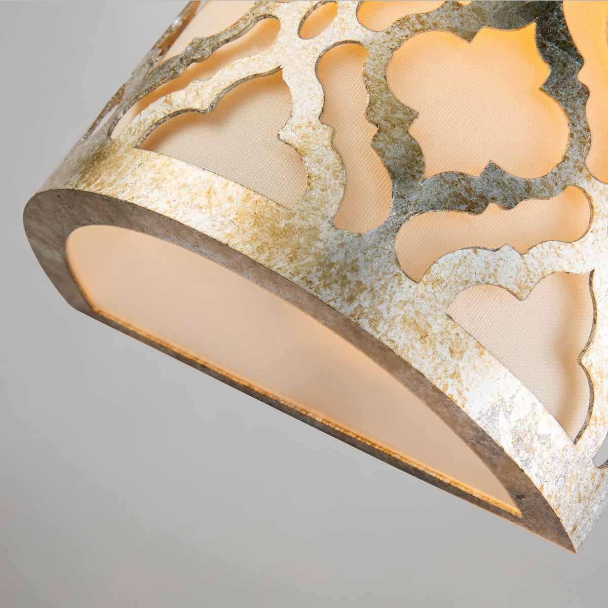 Arabella 1 Light Wall Light Distressed Gold & Ivory Shade - GN-ARABELLA1