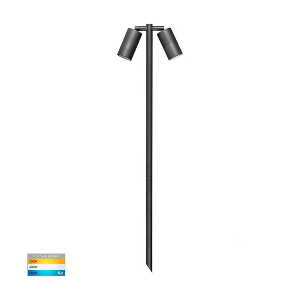 Buy Spike Lights Australia Tivah Spike 2 Spotlights Adjustable 12V Antique Brass 3CCT - HV1405T-AB