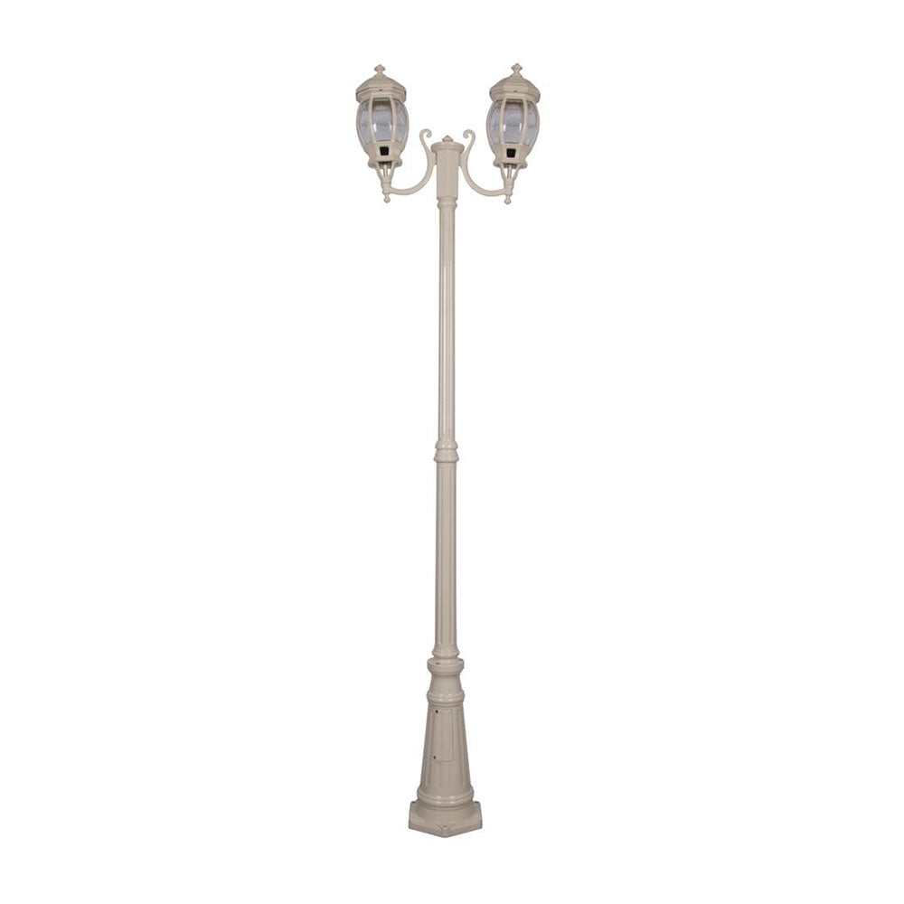 Buy Post Lights Australia Vienna Post 2 Lights H2370mm Beige Aluminium - 15968