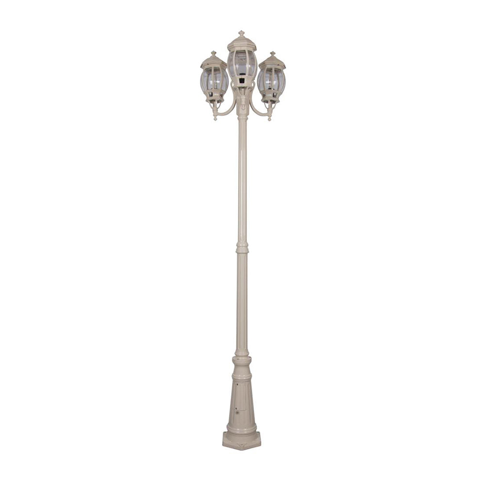 Buy Post Lights Australia Vienna Post 3 Lights H2370mm Beige Aluminium - 15974