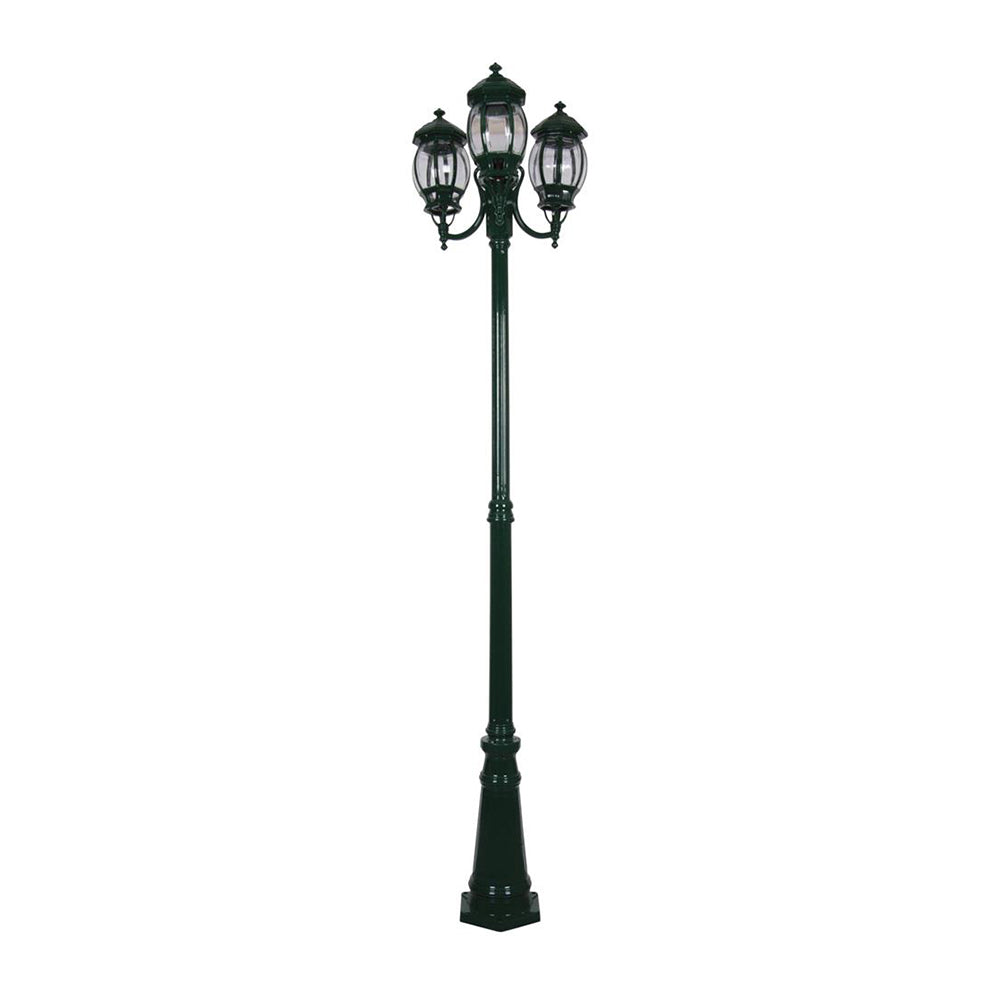 Buy Post Lights Australia Vienna Post 3 Lights H2370mm Green Aluminium - 15977