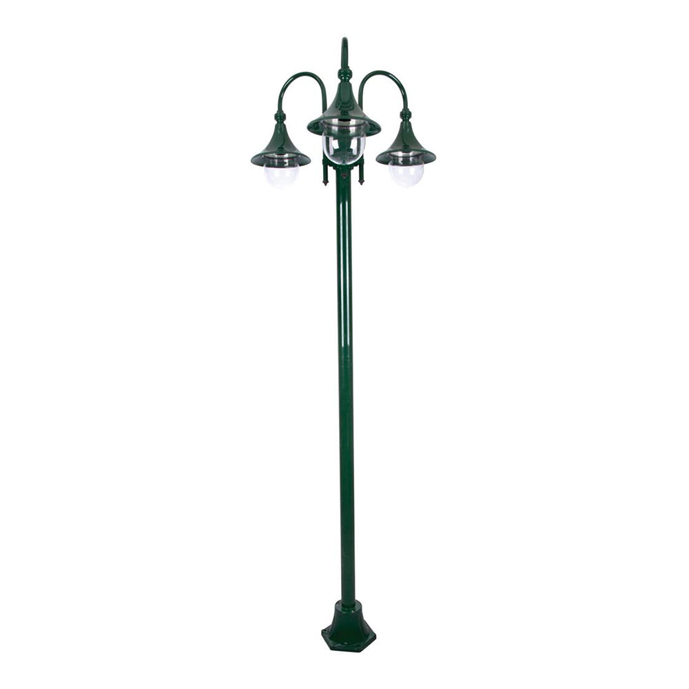 Buy Post Lights Australia Monaco Post 3 Lights H2380mm Green Aluminium - 15863