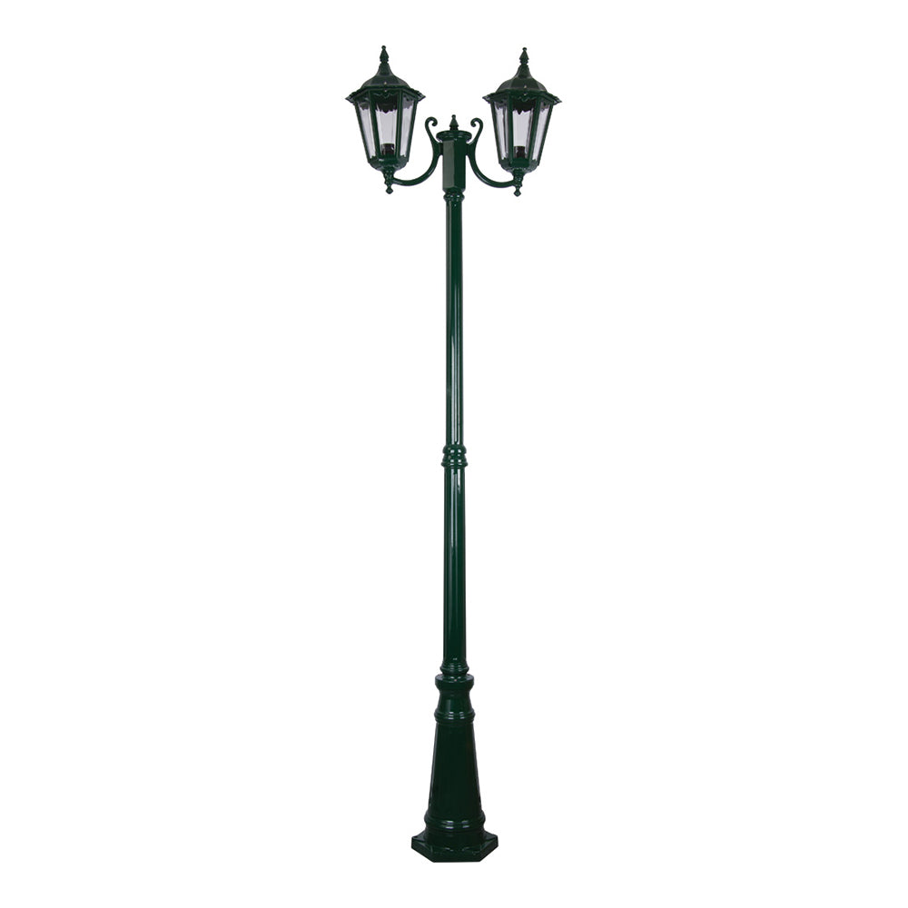 Buy Post Lights Australia Chester Post 2 Lights H2420mm Green Aluminium - 15053