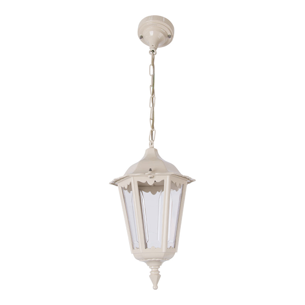 Buy Outdoor Pendant Lights Australia Chester Outdoor Pendant Light Beige Aluminium - 14966
