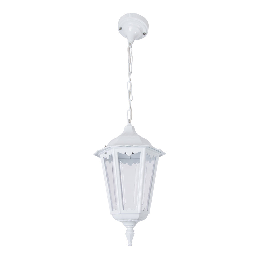 Buy Outdoor Pendant Lights Australia Chester Outdoor Pendant Light White Aluminium - 14971