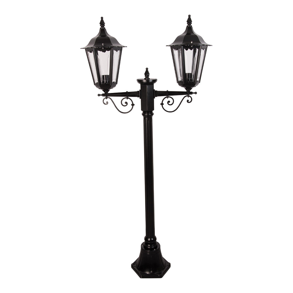 Buy Post Lights Australia Chester Post 2 Lights H1430mm Black Aluminium - 14997