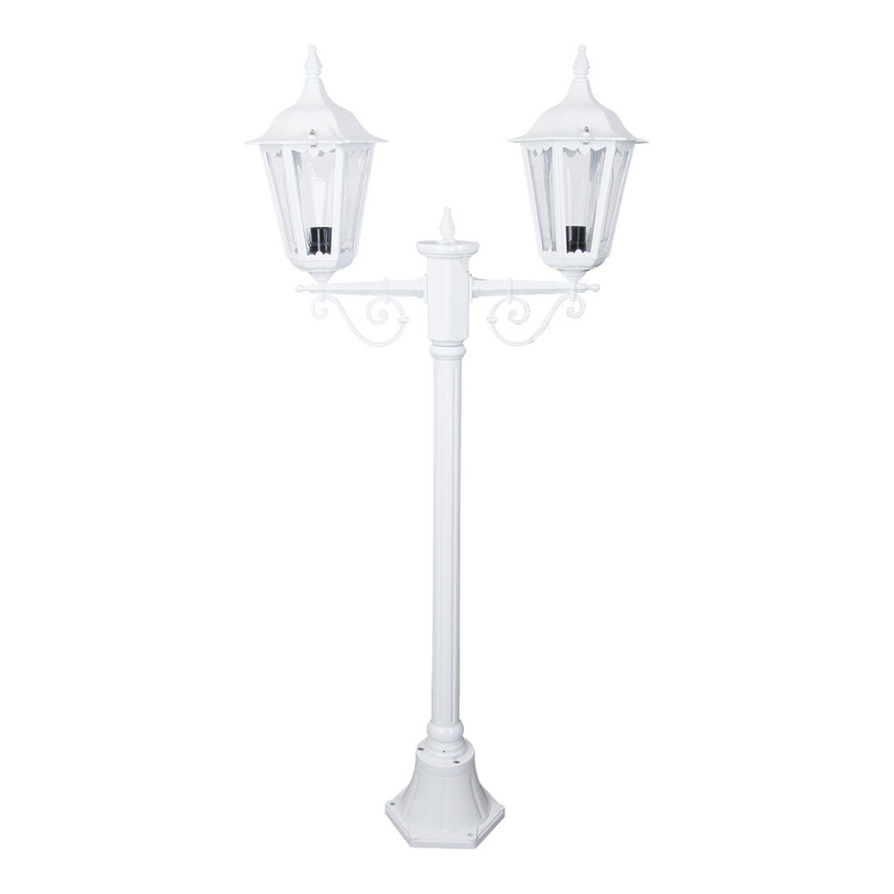 Buy Post Lights Australia Chester Post 2 Lights H1430mm White Aluminium - 15001