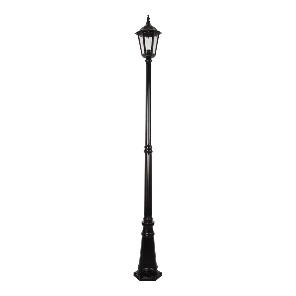Buy Post Lights Australia Chester Post 2 Lights H2420mm Black Aluminium - 15021