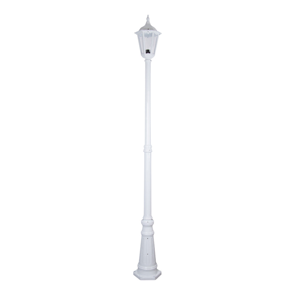 Buy Post Lights Australia Chester Post 2 Lights H2420mm White Aluminium - 15025