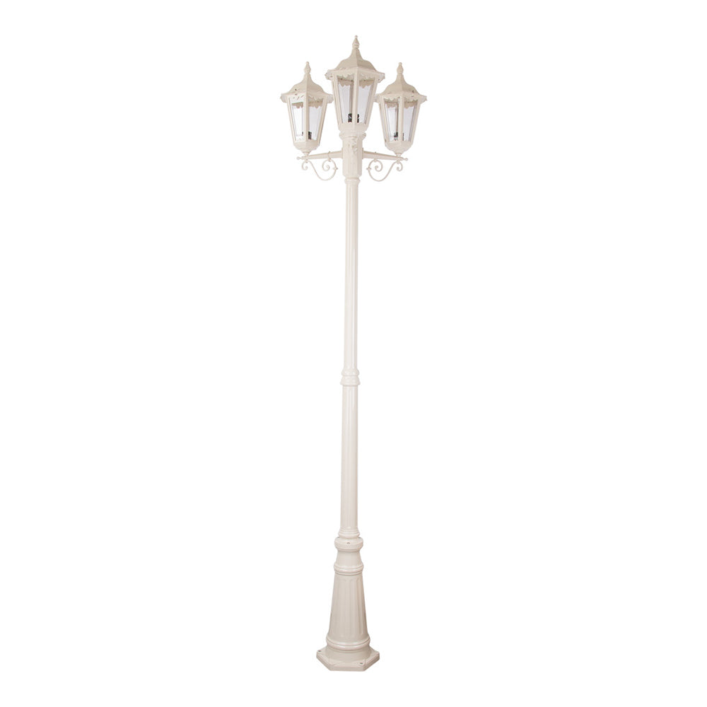 Buy Post Lights Australia Chester Post 3 Lights H2420mm Beige Aluminium - 15026