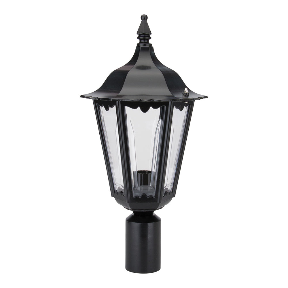 Chester Post Top H470mm Black Aluminium - 15033