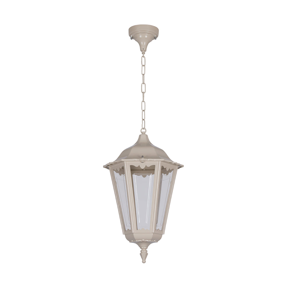 Buy Outdoor Pendant Lights Australia Chester Outdoor Pendant Light H770mm Beige Aluminium - 15080