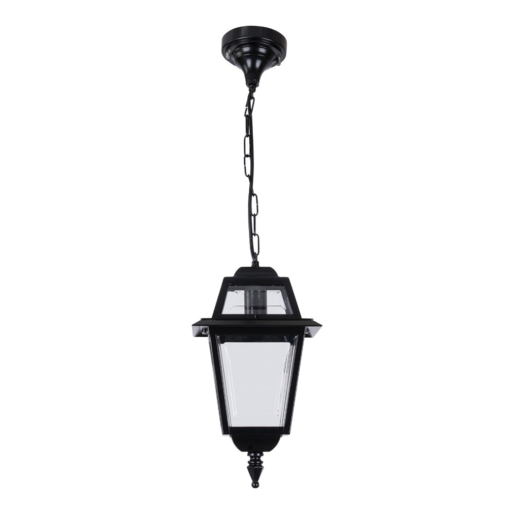 Avignon Outdoor Pendant Light H670mm Black Aluminium - 15189