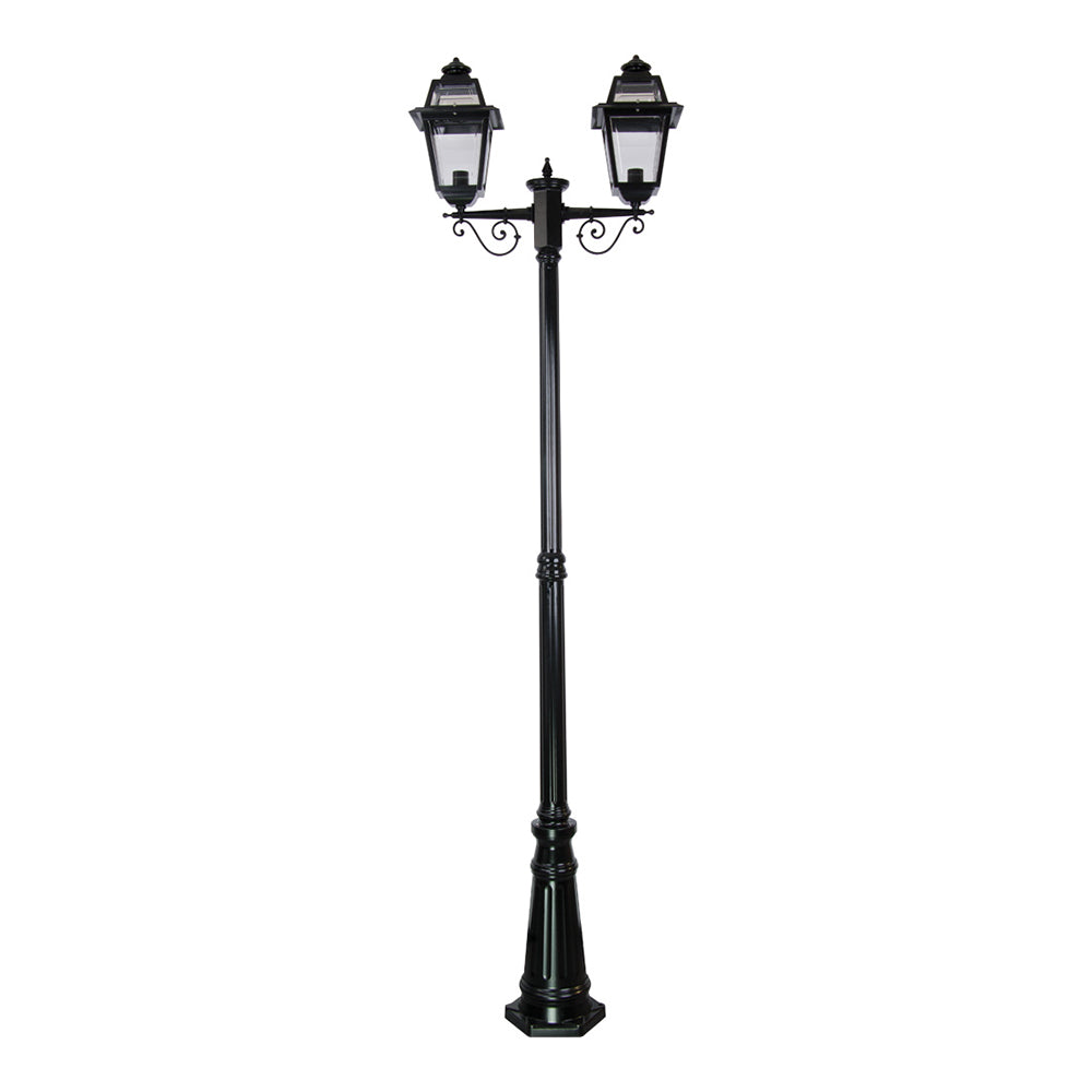 Buy Post Lights Australia Avignon Post 2 Lights H2420mm Black Aluminium - 15243