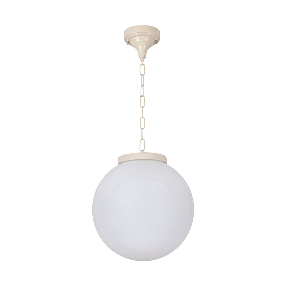 Buy Outdoor Pendant Lights Australia Siena Outdoor Pendant Light W300mm Beige Aluminium - 15560