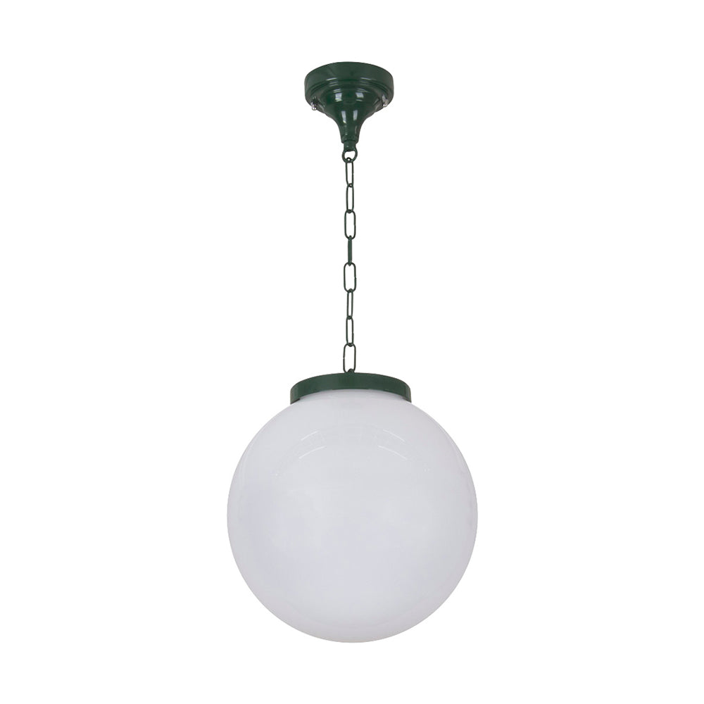 Buy Outdoor Pendant Lights Australia Siena Outdoor Pendant Light W300mm Green Aluminium - 15563
