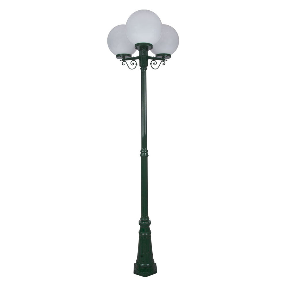 Buy Post Lights Australia Siena Post 3 Lights H2350mm W300mm Green Aluminium - 15635