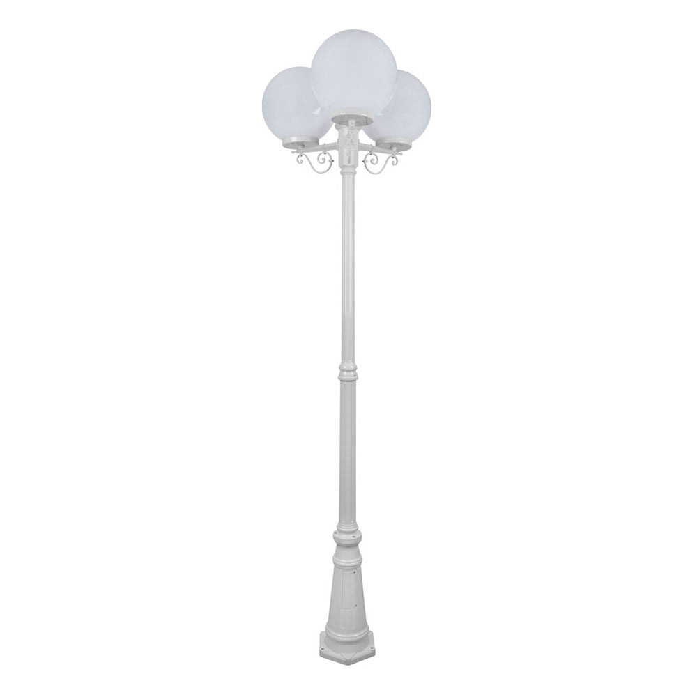 Buy Post Lights Australia Siena Post 3 Lights H2350mm W300mm White Aluminium - 15637