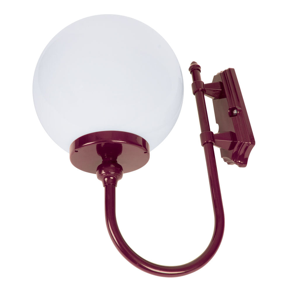 Buy Exterior Wall Lights Australia Lisbon Exterior Wall Light Up Bracket W300mm Burgundy Aluminium - 15670