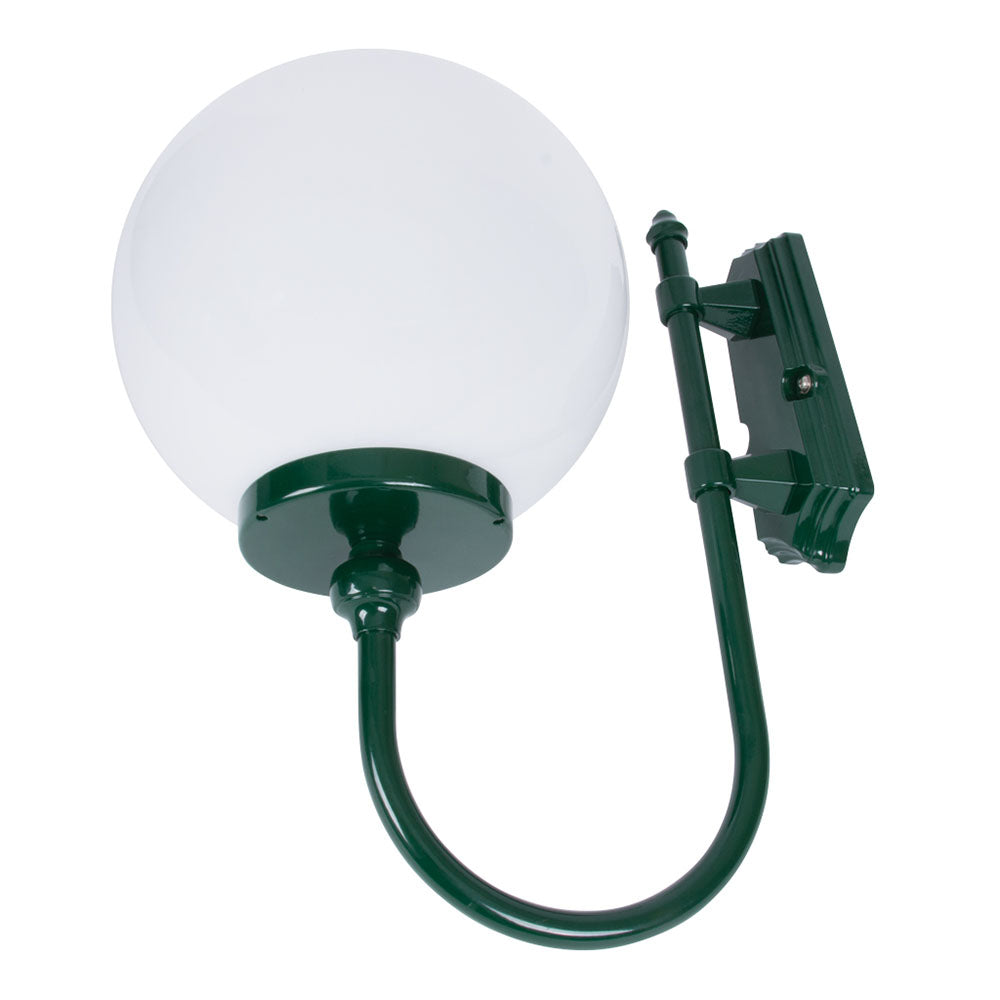 Buy Exterior Wall Lights Australia Lisbon Exterior Wall Light Up Bracket W300mm Green Aluminium - 15671