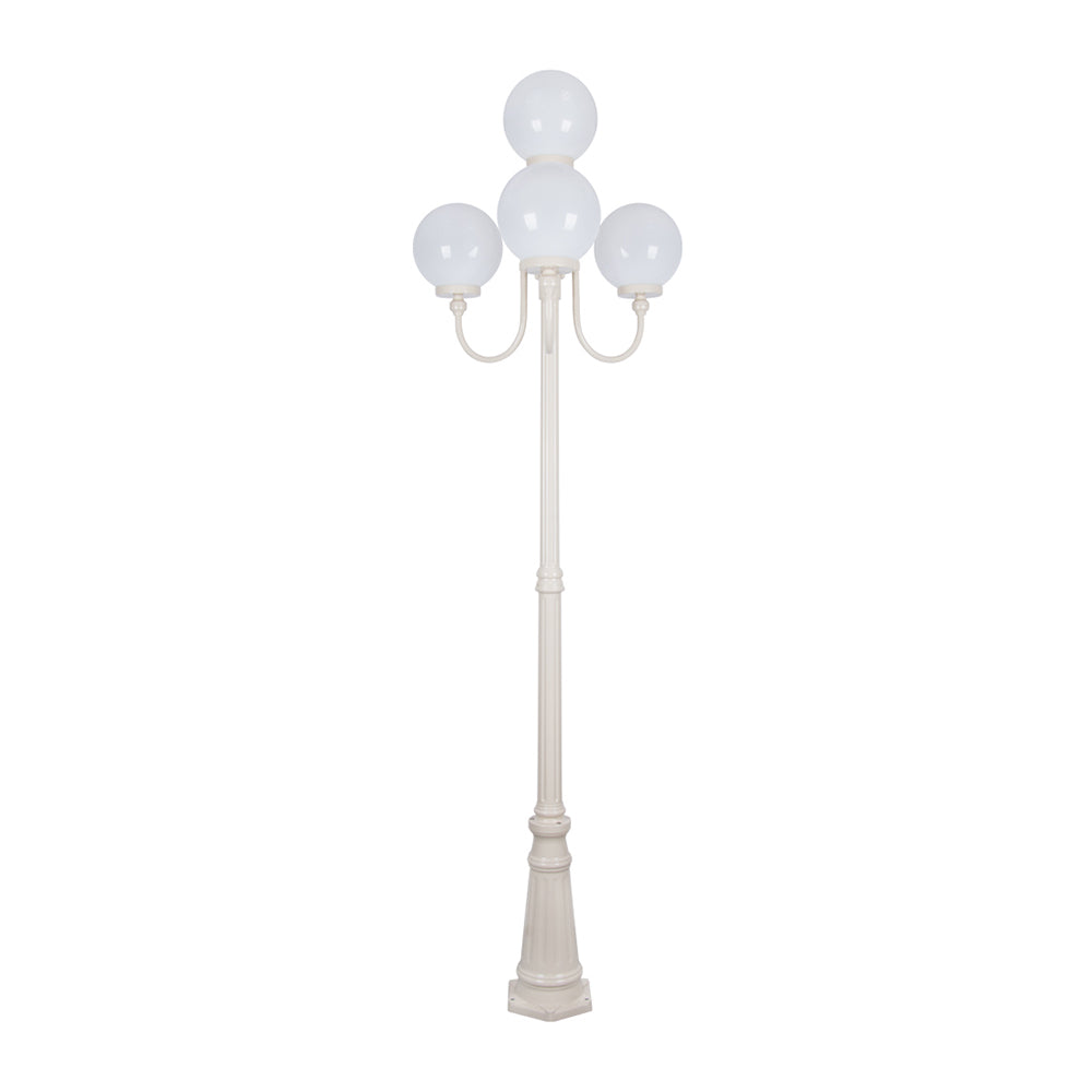 Buy Post Lights Australia Lisbon Post 4 Lights Up Bracket H2500mm W250mm Beige Aluminium - 15770
