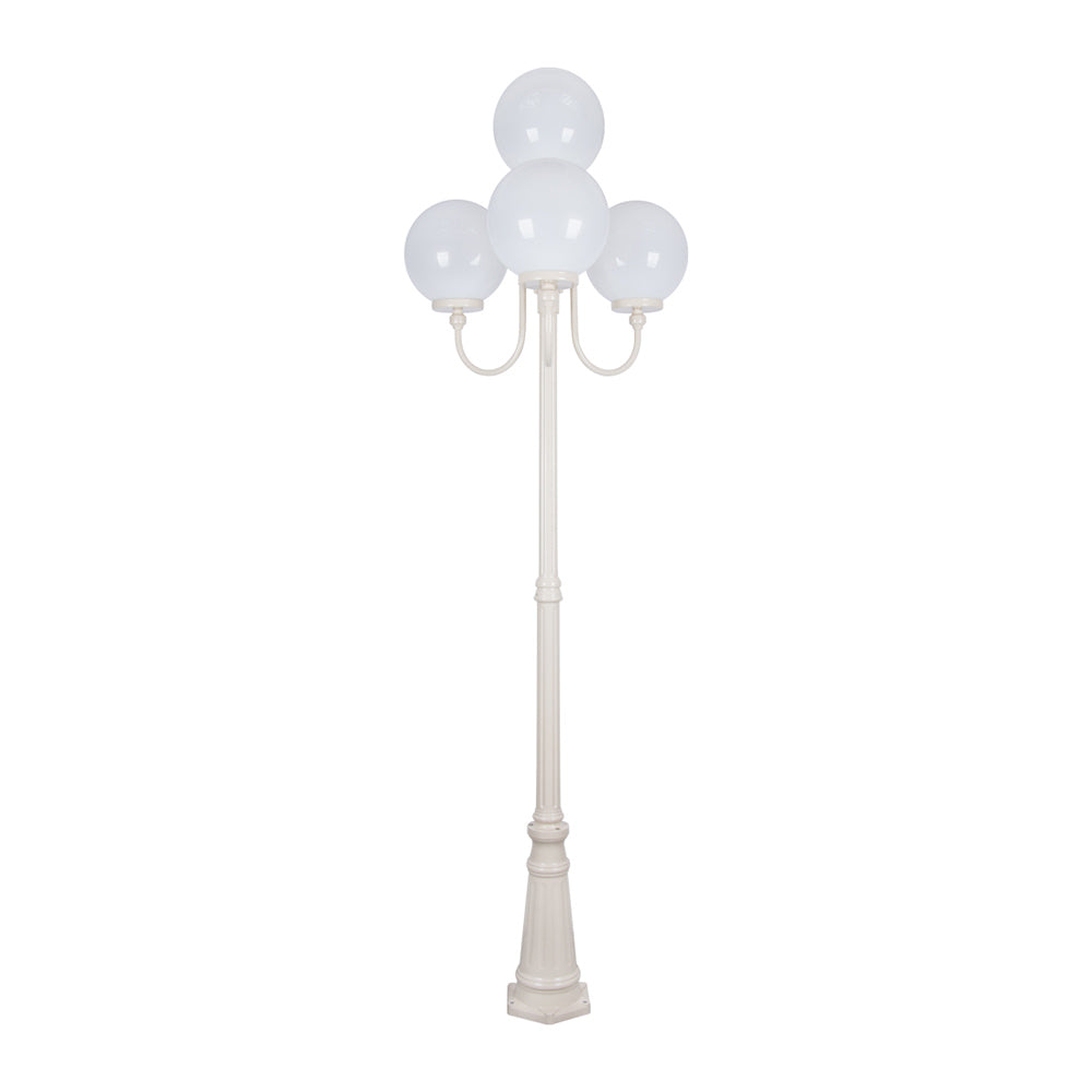 Buy Post Lights Australia Lisbon Post 4 Lights Up Bracket H2500mm W300mm Beige Aluminium - 15776