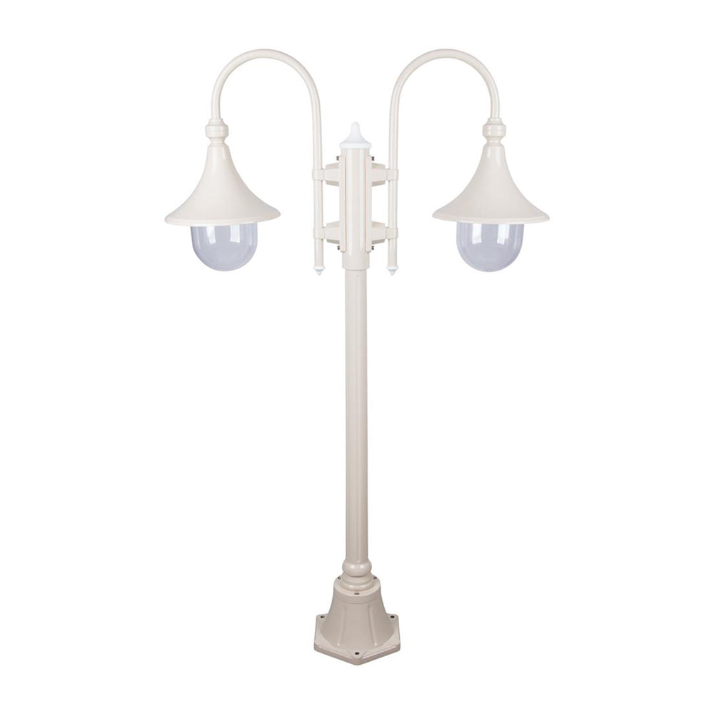 Buy Post Lights Australia Monaco Post 2 Lights H1400mm Beige Aluminium - 15824