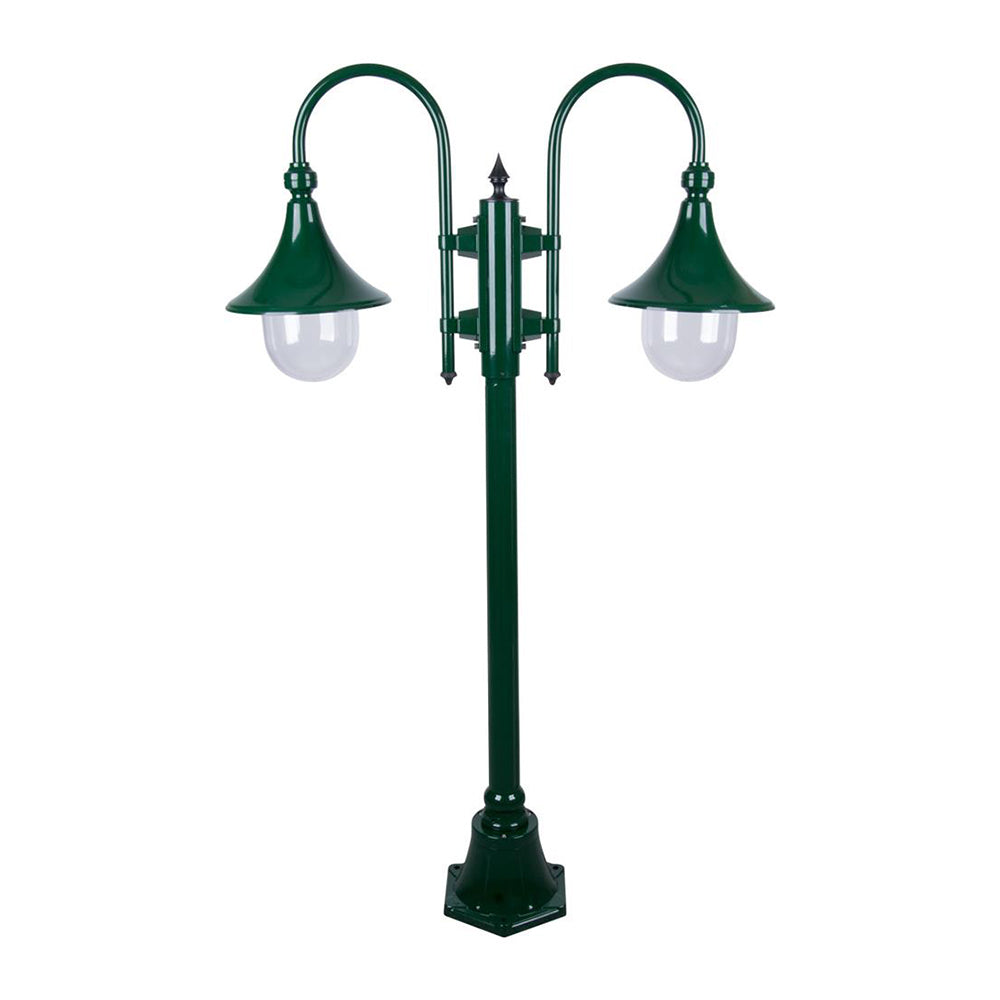Buy Post Lights Australia Monaco Post 2 Lights H1400mm Green Aluminium - 15827