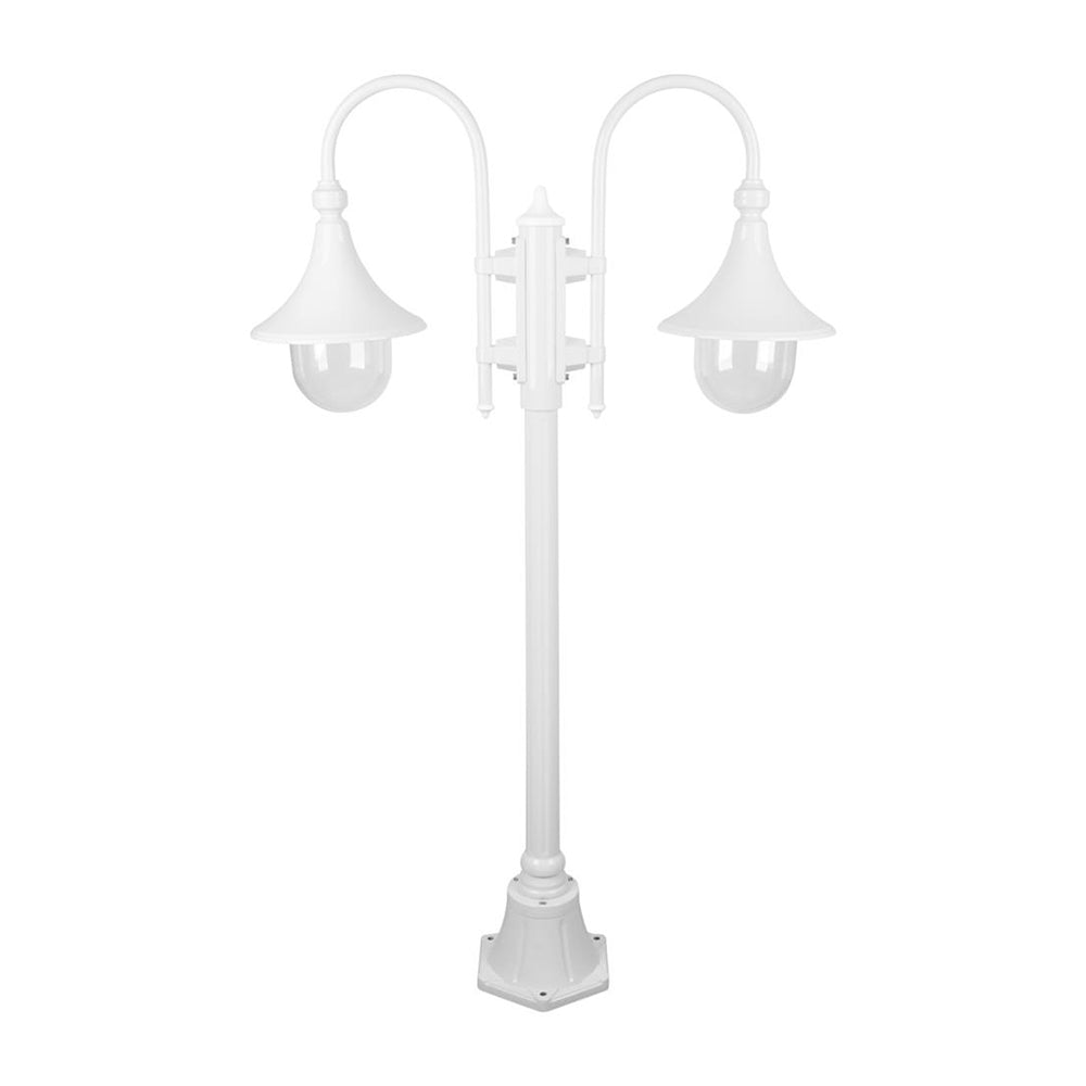 Buy Post Lights Australia Monaco Post 2 Lights H1400mm White Aluminium - 15829