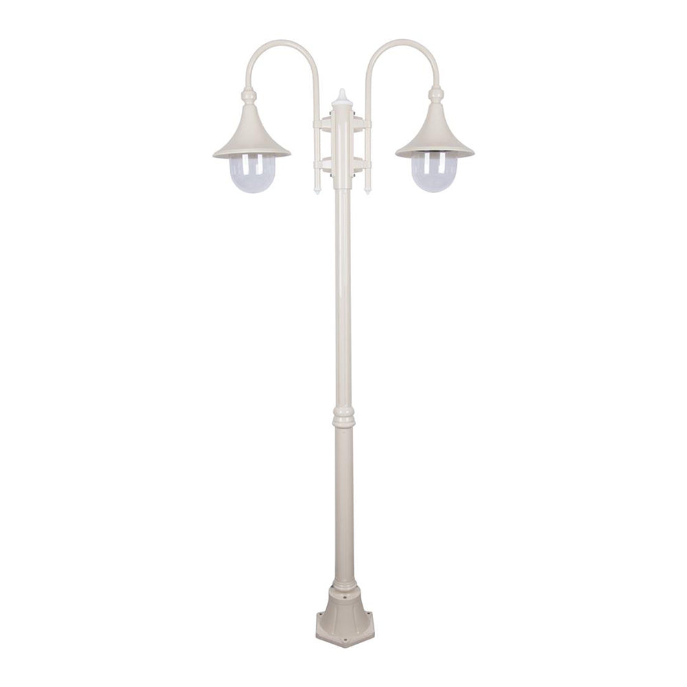 Buy Post Lights Australia Monaco Post 2 Lights H2020mm Beige Aluminium - 15836