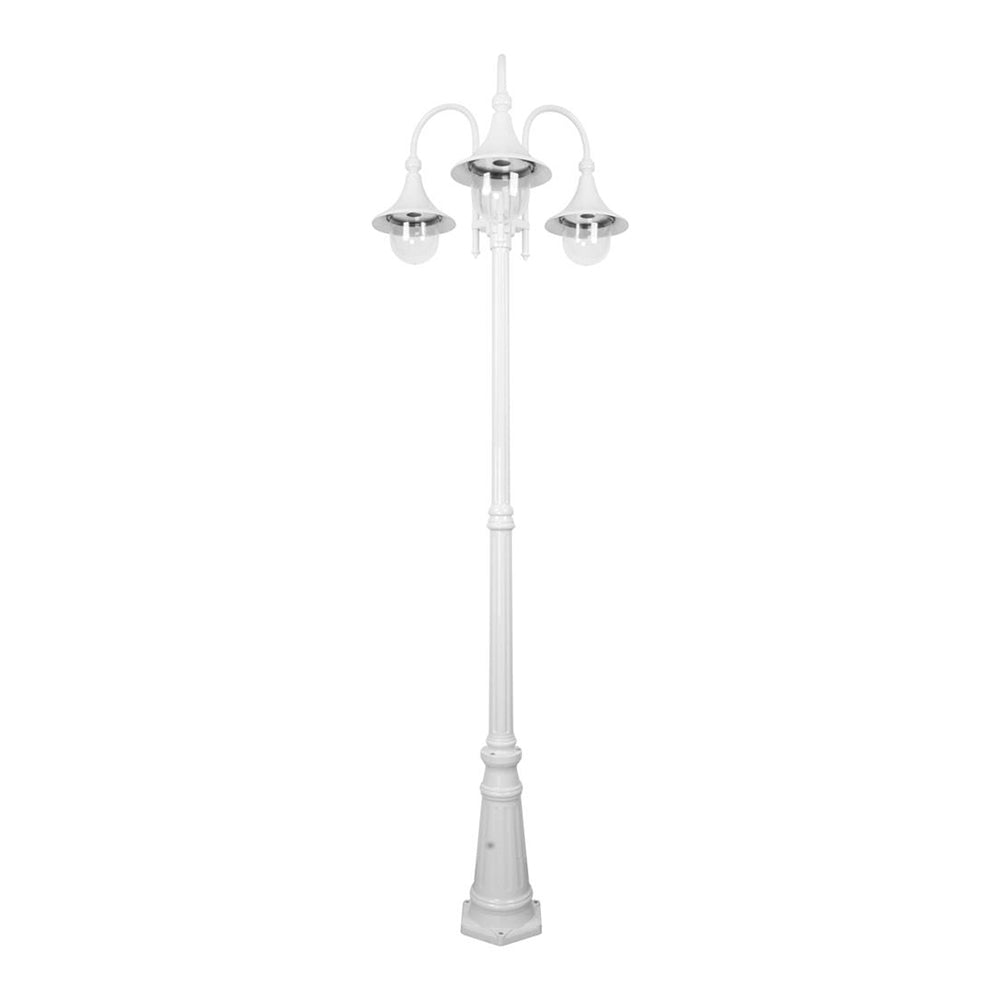 Buy Post Lights Australia Monaco Post 3 Lights H2400mm White Aluminium - 15859