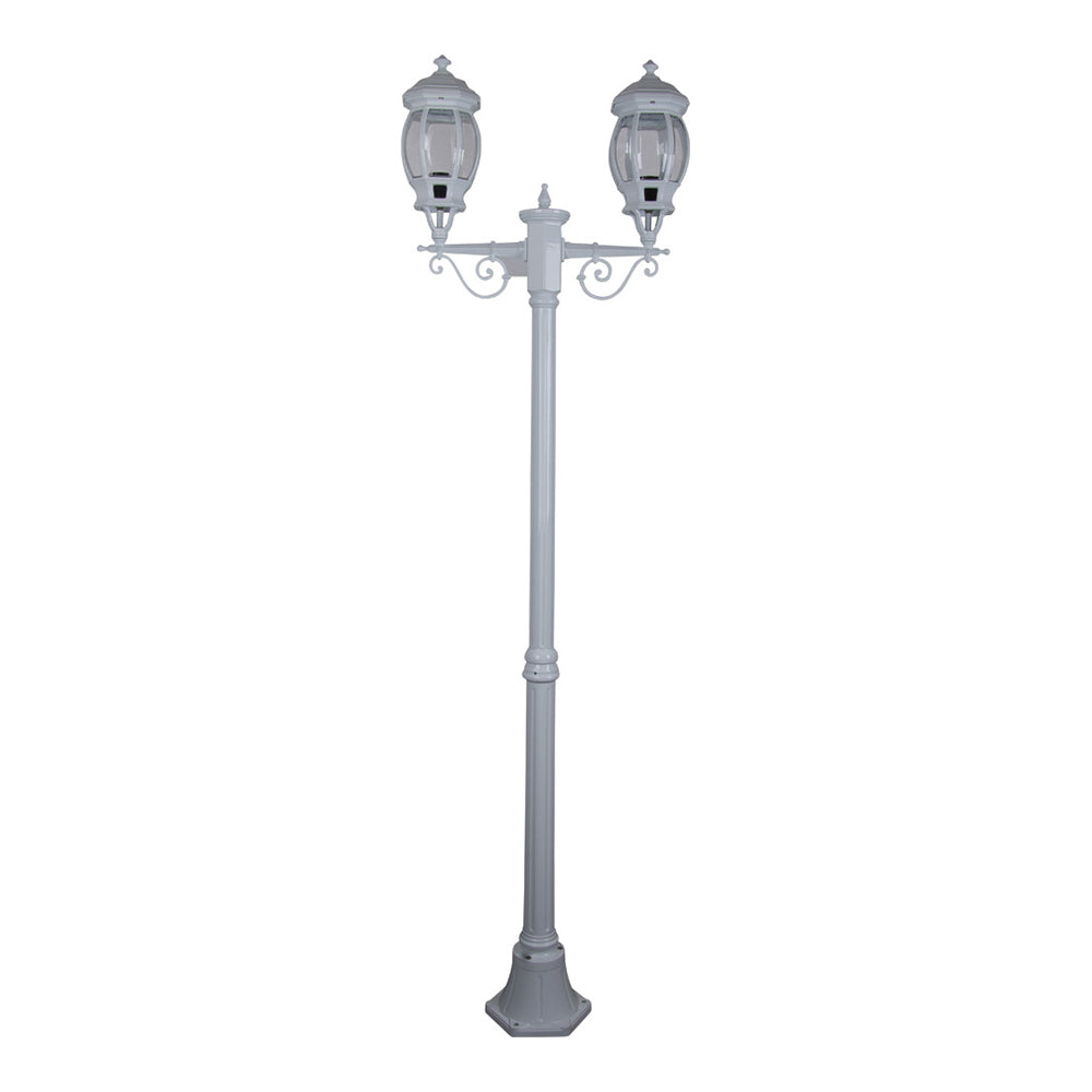 Buy Post Lights Australia Vienna Post 2 Lights H2060mm White Aluminium - 15925