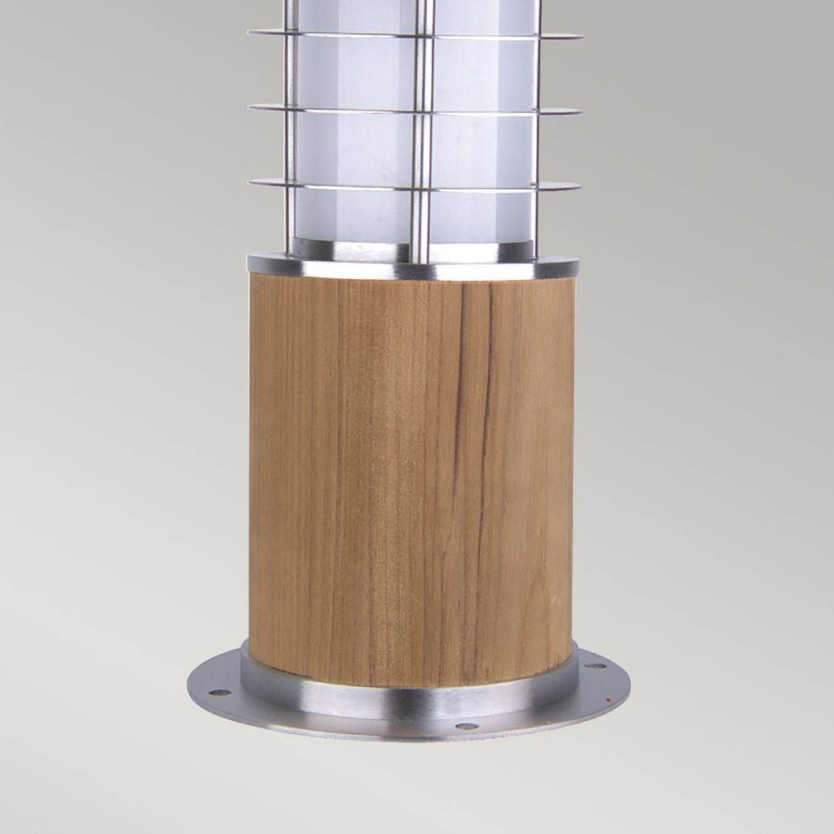 Poole Light Mini Bollard Teak and Stainless Steel - GZ-POOLE-MB