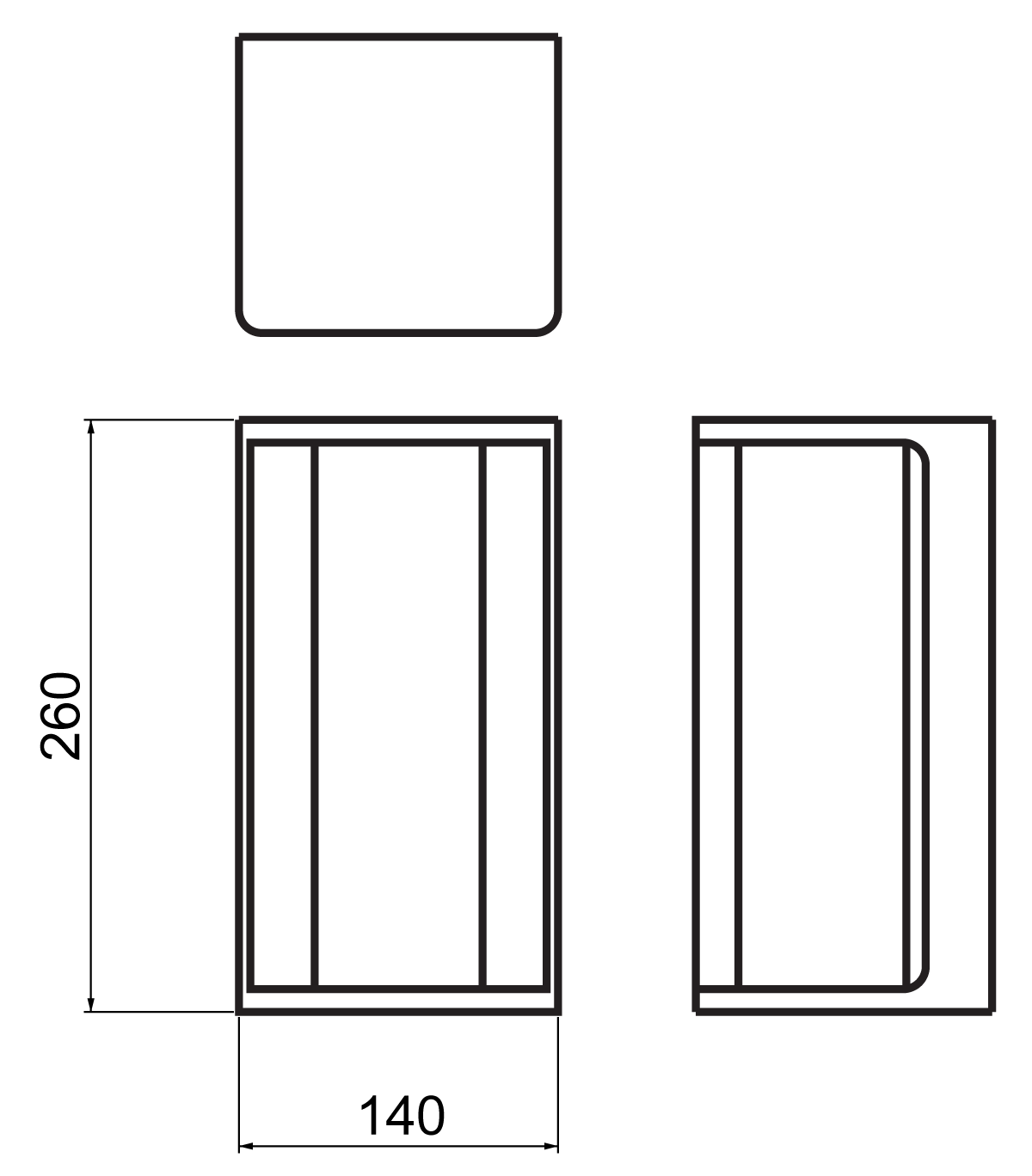 Hector Up & Down Wall Light Anthracite - SI A/HECTOR/ANT