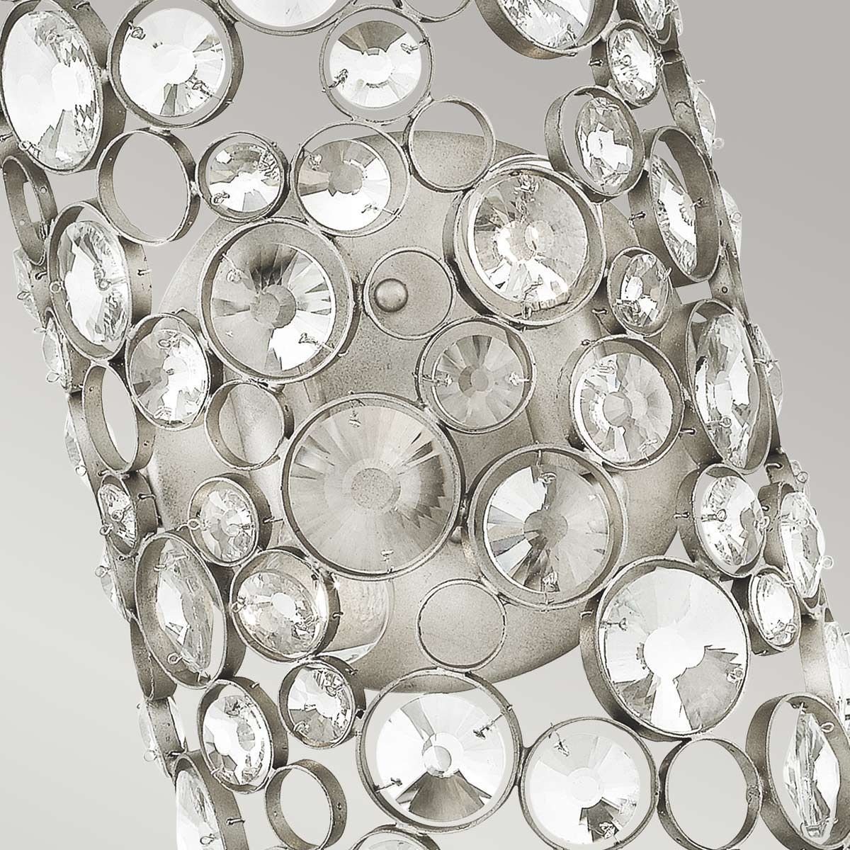 Anya 2 Light Wall Light Silver Leaf - HK-ANYA2