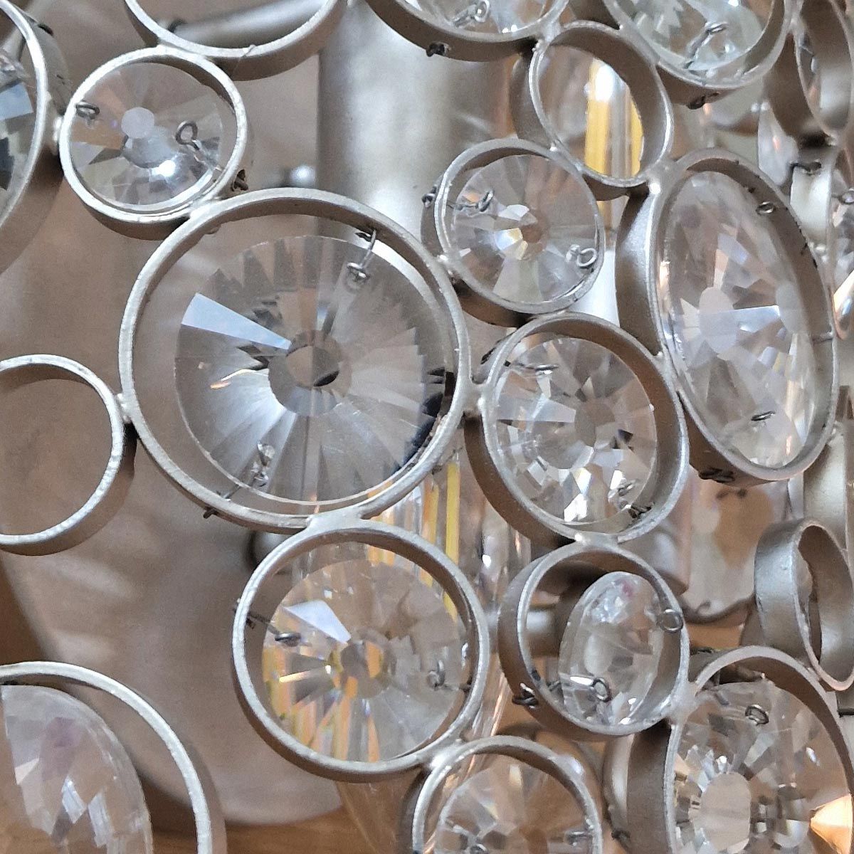 Anya 2 Light Wall Light Silver Leaf - HK-ANYA2