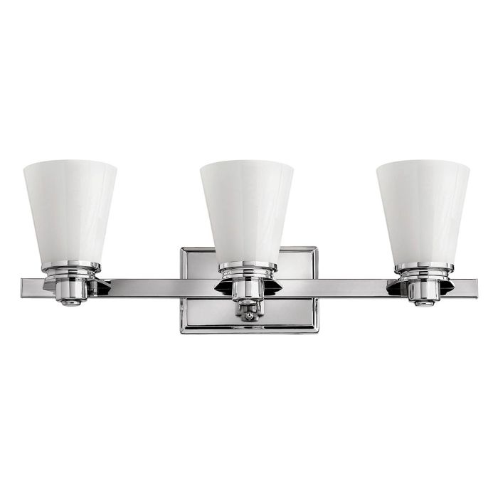 Avon 3 Light Above Mirror Light Polished Chrome - HK-AVON3-BATH