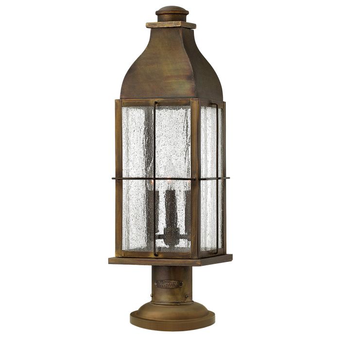 Bingham 3 Light Pedestal Light Sienna - HK-BINGHAM3