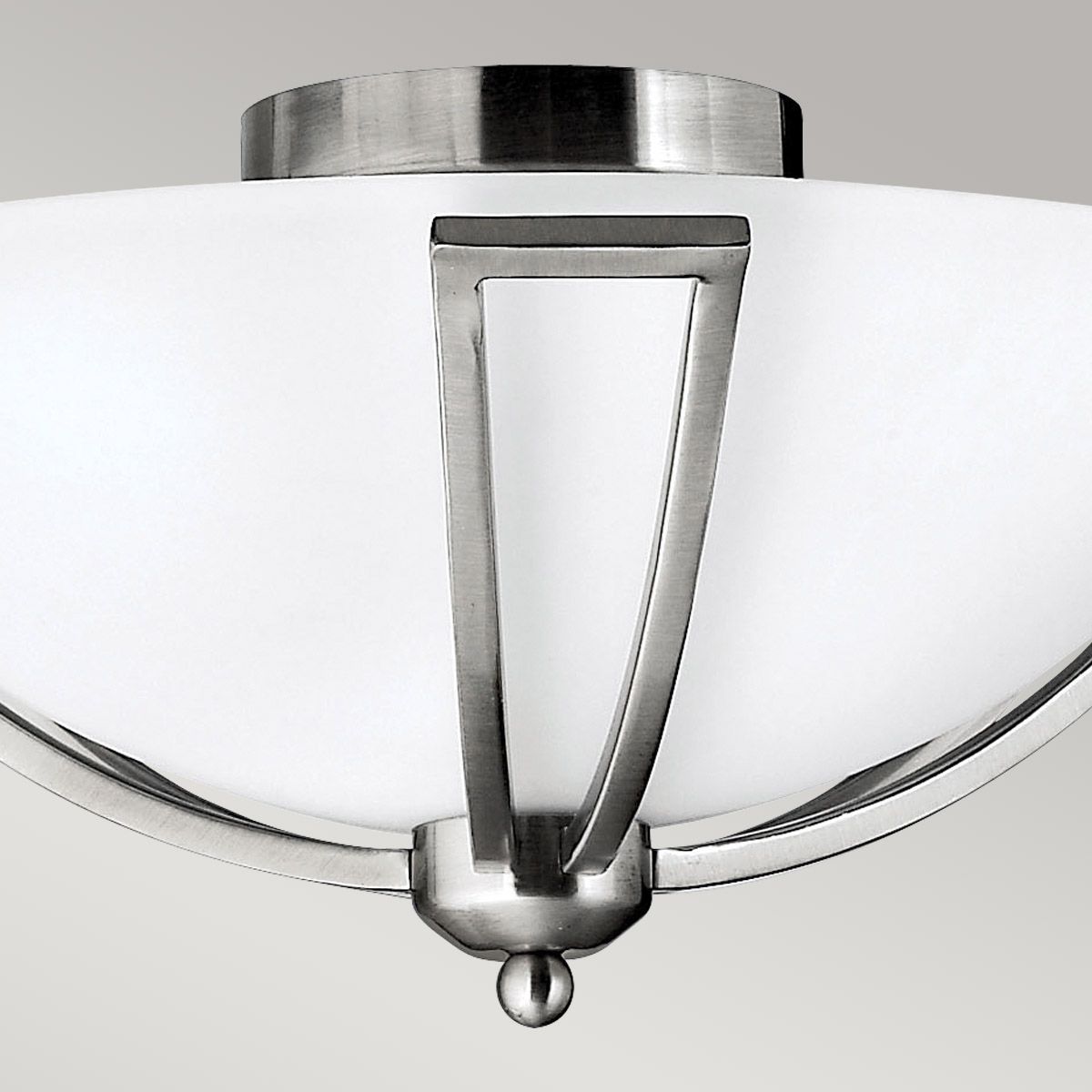 Bolla 2 Light Flush Mount Light Brushed Nickel - HK-BOLLA-F
