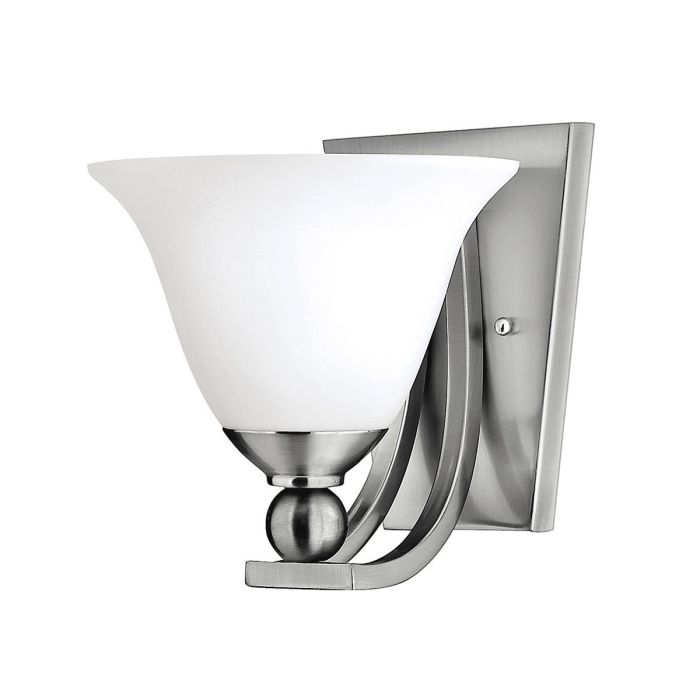 Bolla 1 Light Wall Light Brushed Nickel - HK-BOLLA1