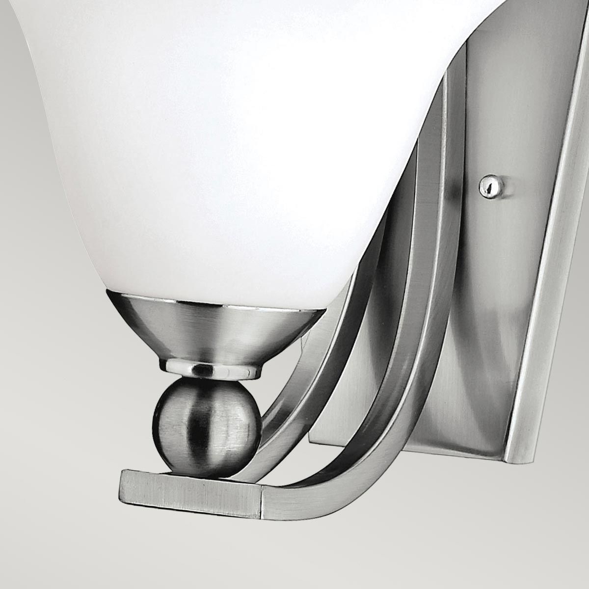 Bolla 1 Light Wall Light Brushed Nickel - HK-BOLLA1