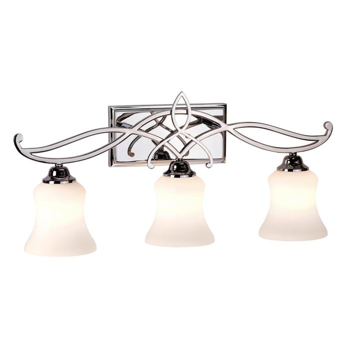 Brooke 3 Light Above Mirror Light Polished Chrome - HK-BROOKE3-BATH