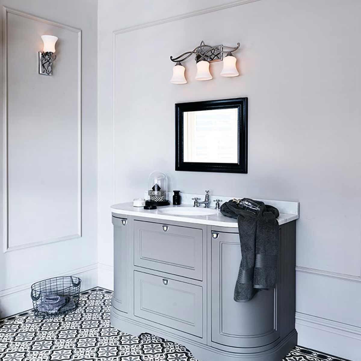 Brooke 3 Light Above Mirror Light Polished Chrome - HK-BROOKE3-BATH