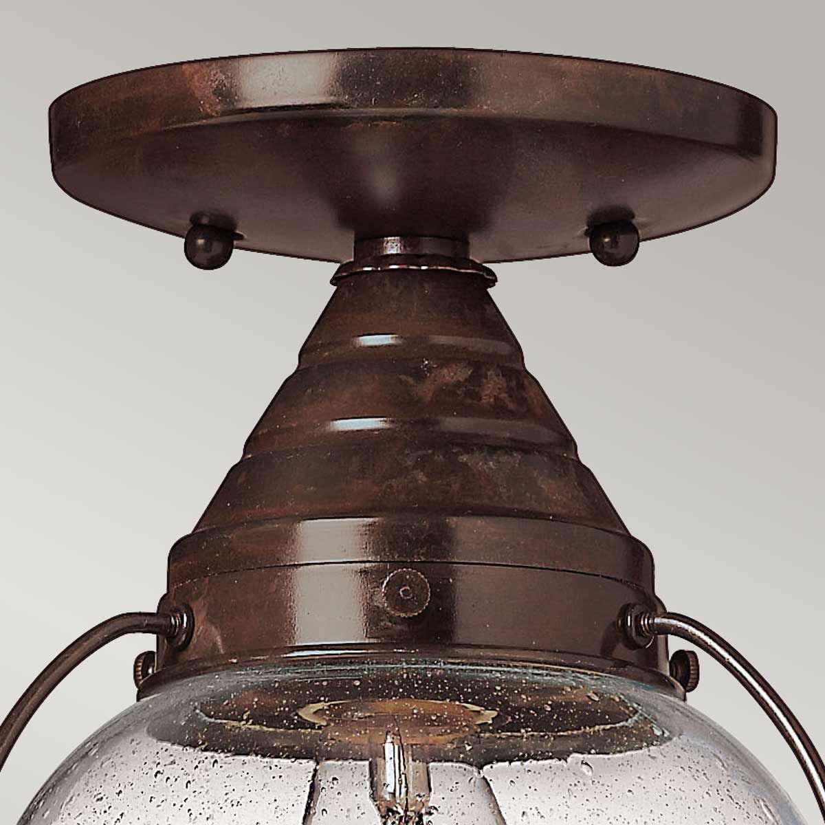 Cape Cod Flush Mount Light Sienna Bronze - HK-CAPECOD8-S
