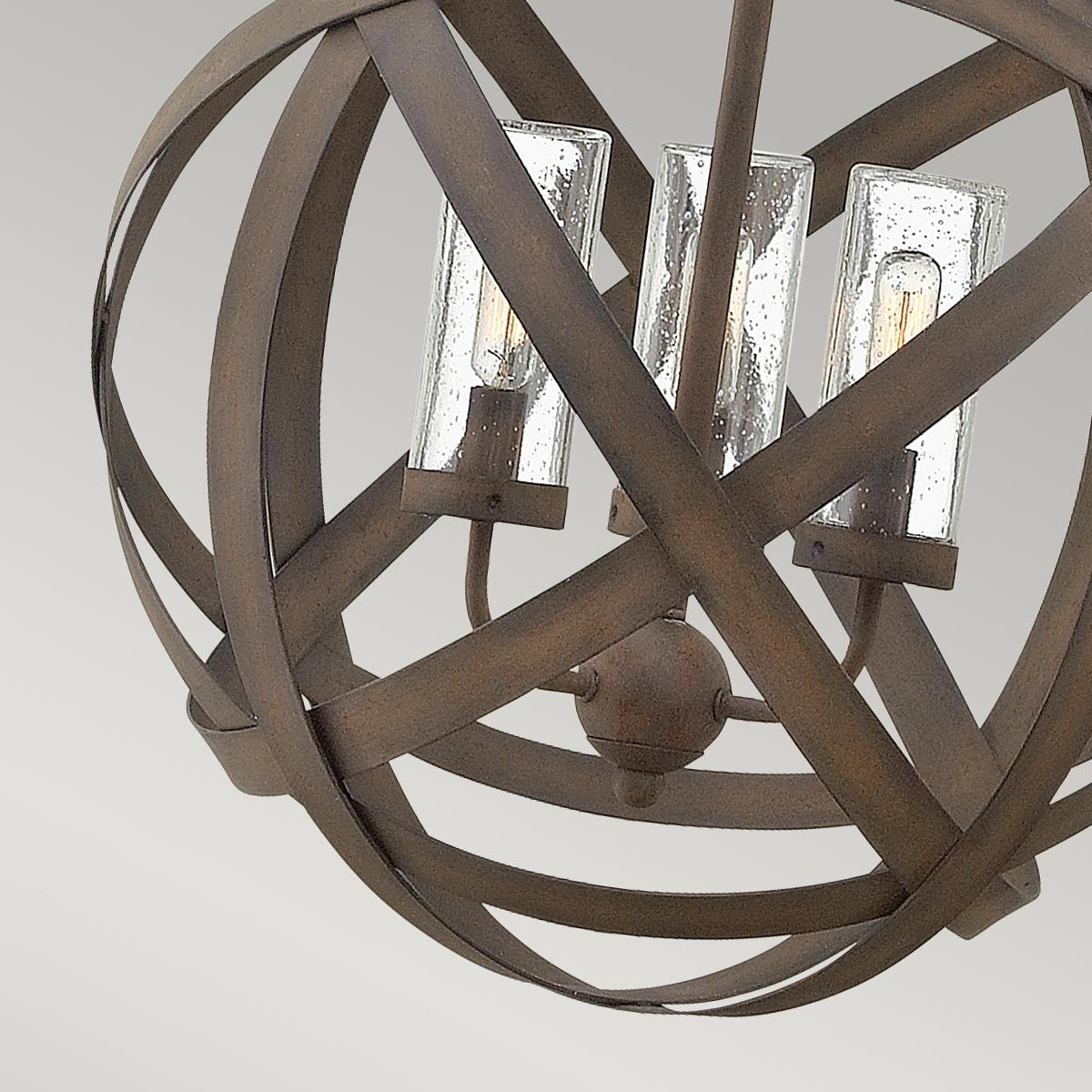 Carson 3 Light Chandelier Vintage Iron - HK-CARSON-3P