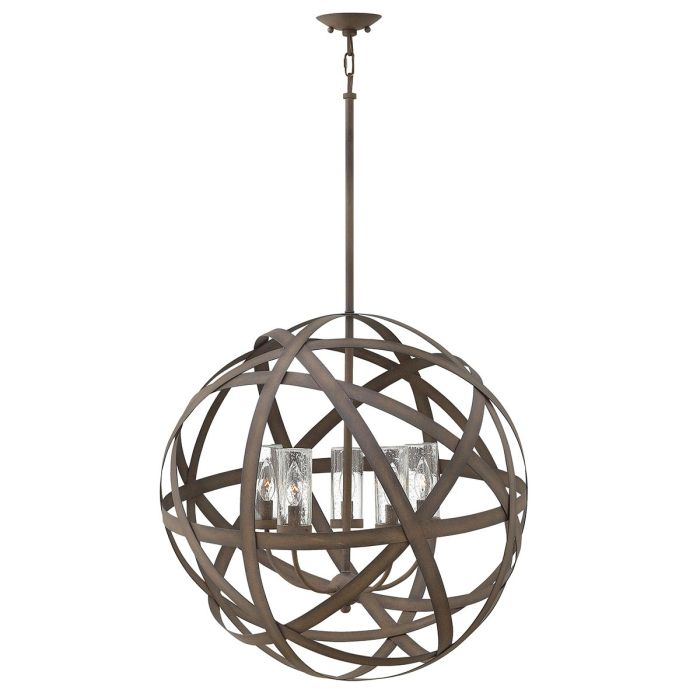 Carson 5 Light Chandelier Vintage Iron - HK-CARSON-5P
