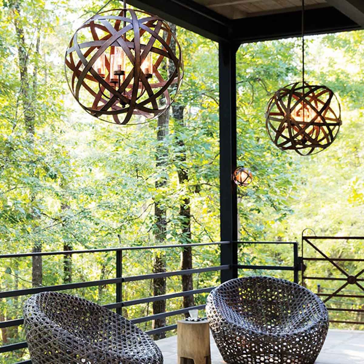 Carson 5 Light Chandelier Vintage Iron - HK-CARSON-5P